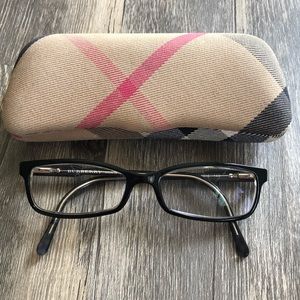 Burberry black frame glasses original case include